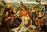 Joos Van Cleve Canvas Paintings - Altarpiece of the Lamentation (central)